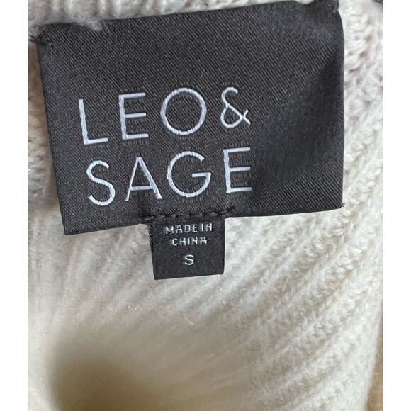 Leo & Sage Women’s Sweater Ribbed Knit Pullover Side Slits Ivory Cream Sz Small - Picture 6 of 6
